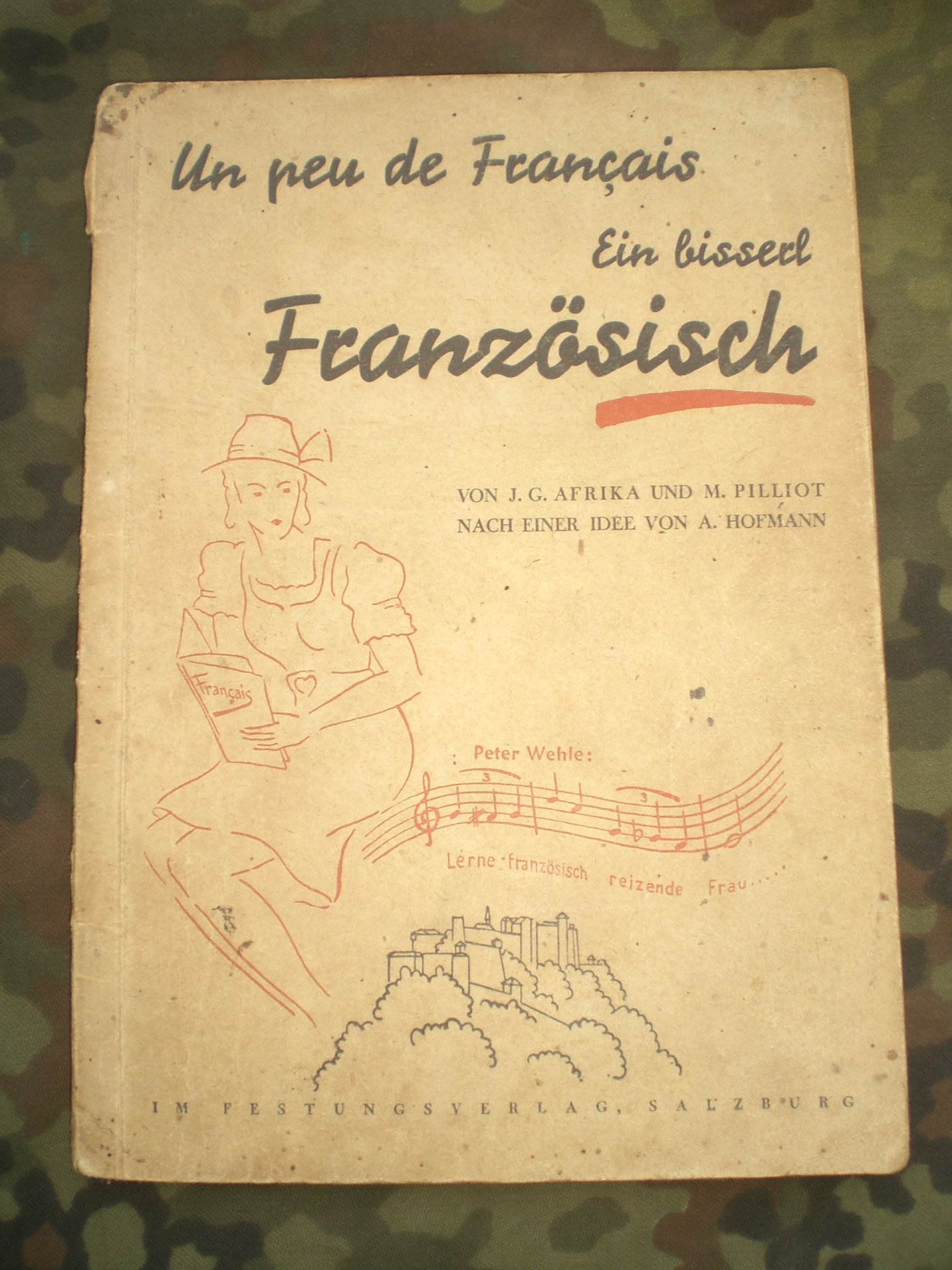 Antiquarisches Buch: ein Bisserl Französisch – Bild 1