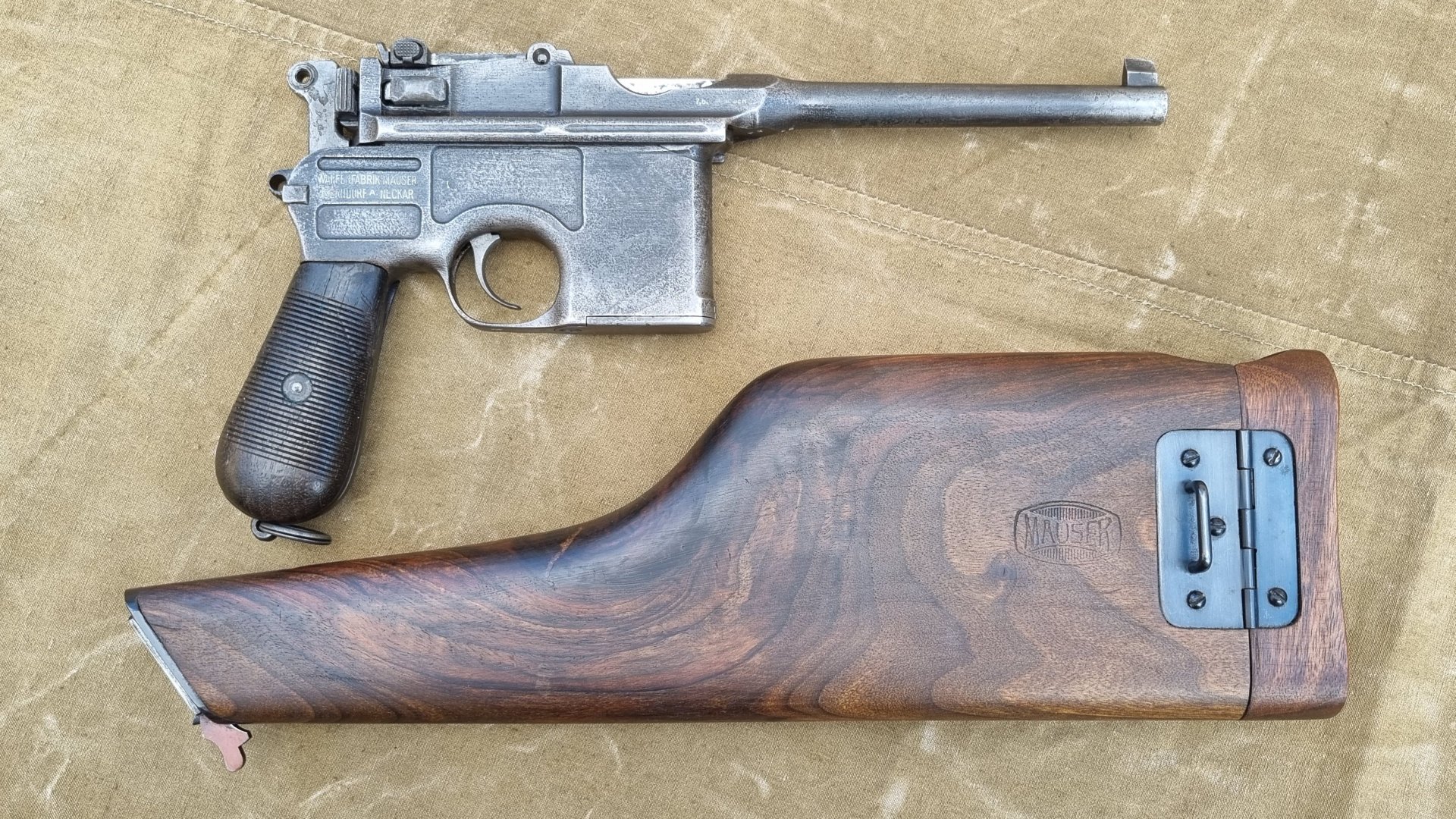 Mauser C96 Kal. 7,63mm Mauser (1913/14) – Kaiserl. Beschuss & Neubeschuss – Bild 1