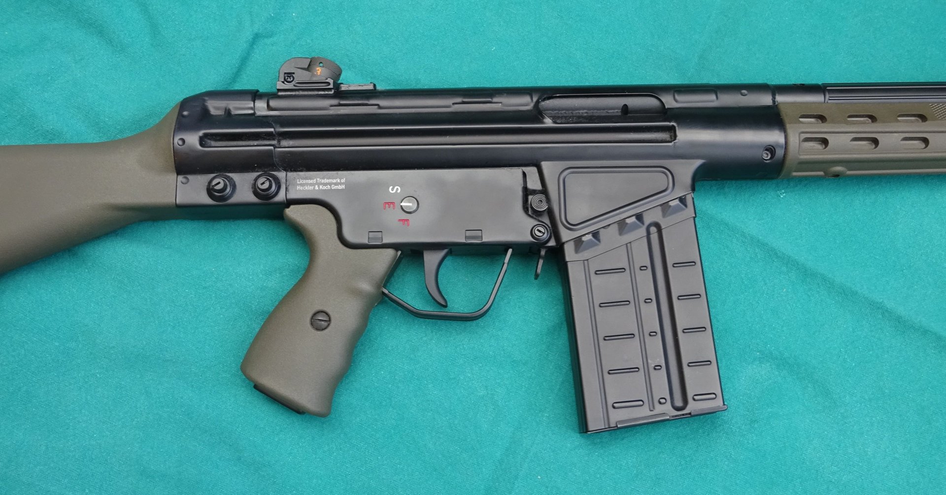 G3 Heckler und Koch G3A3 Gas cal. 6mm Vollmetall Softair – Bild 6