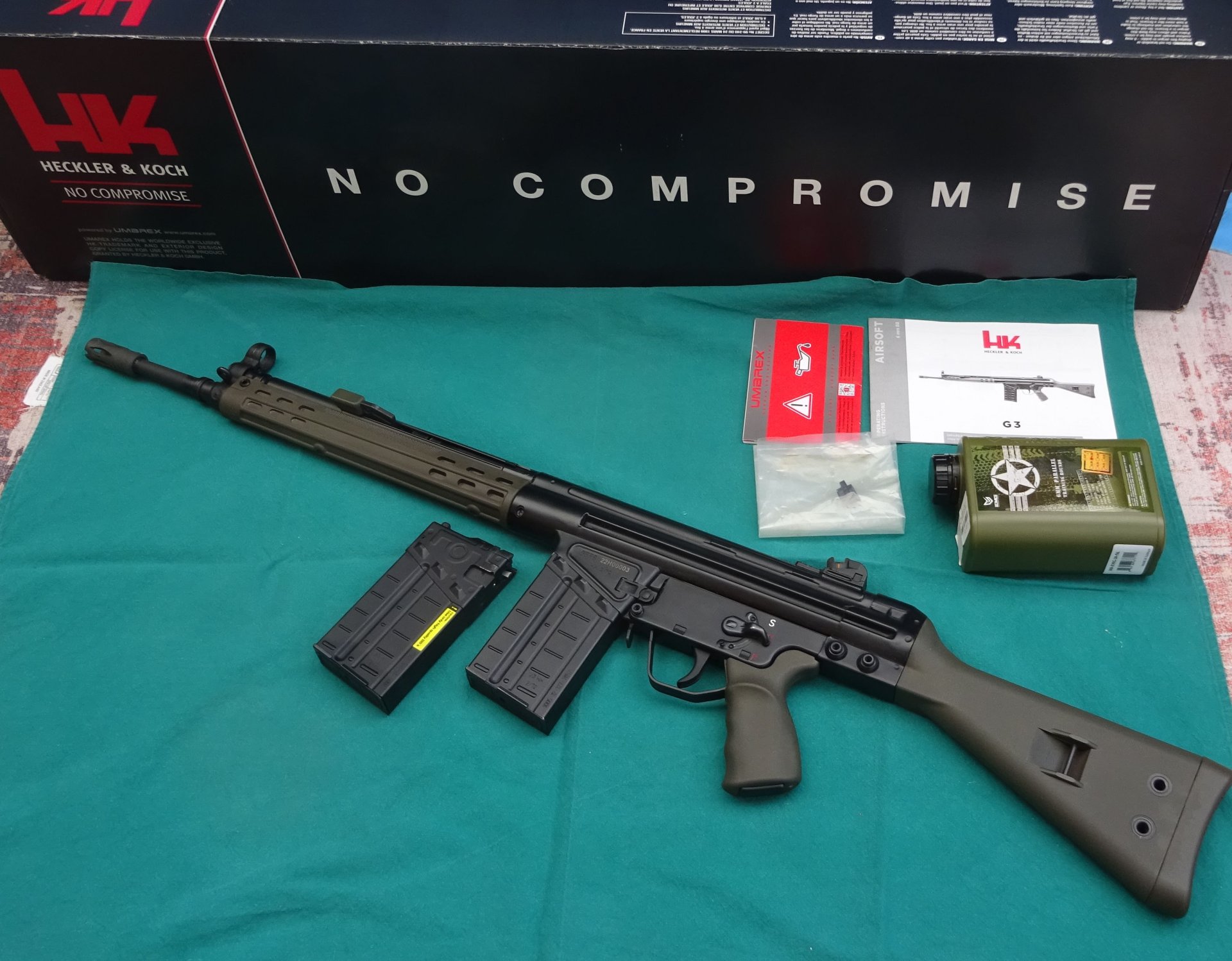 G3 Heckler und Koch G3A3 Gas cal. 6mm Vollmetall Softair – Bild 2