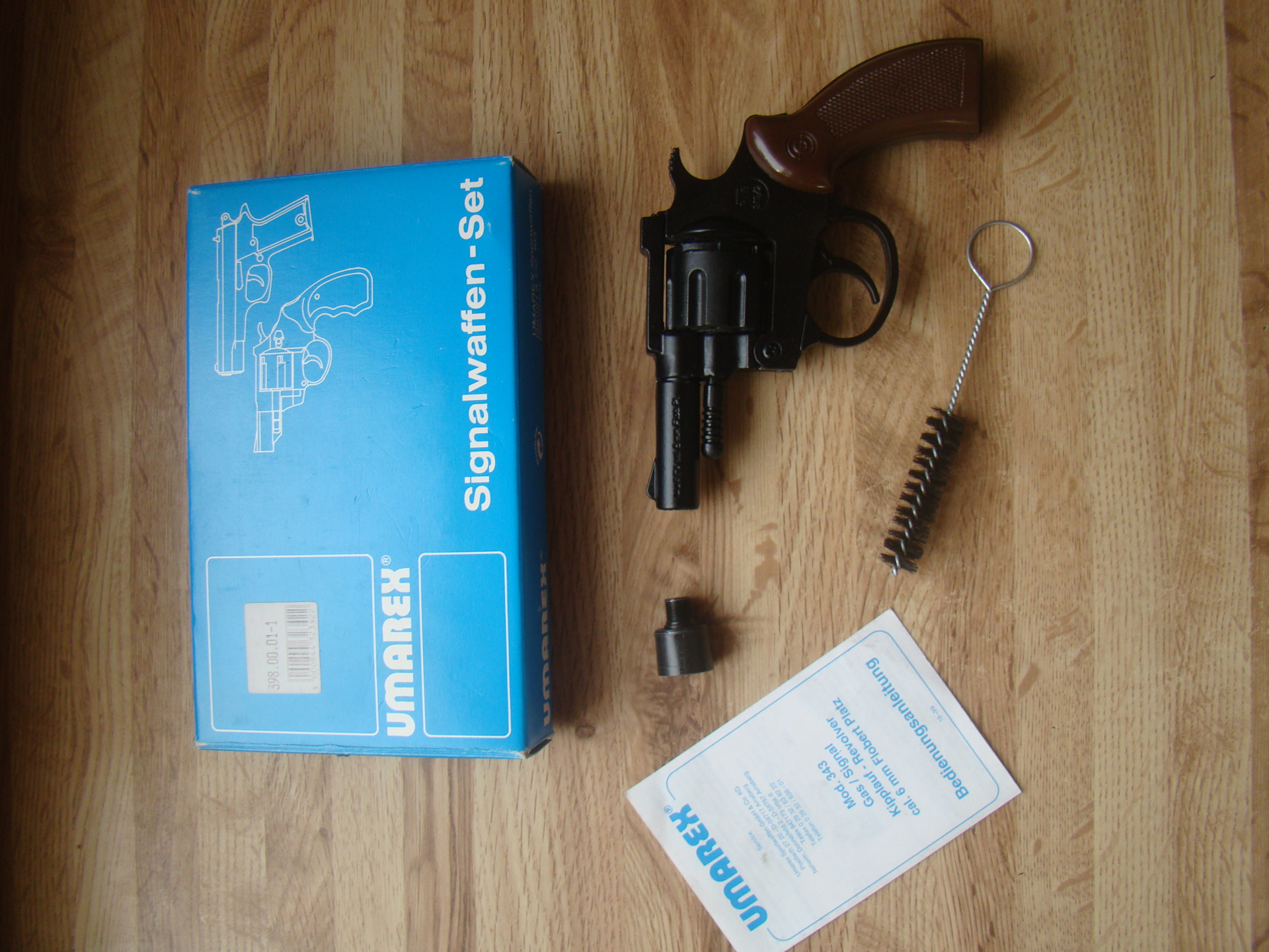 Umarex Kipplauf -Revolver Kaliber 6mm Platz/Gas. Mod.343. PTB 319/2 Full Set !! – Bild 1