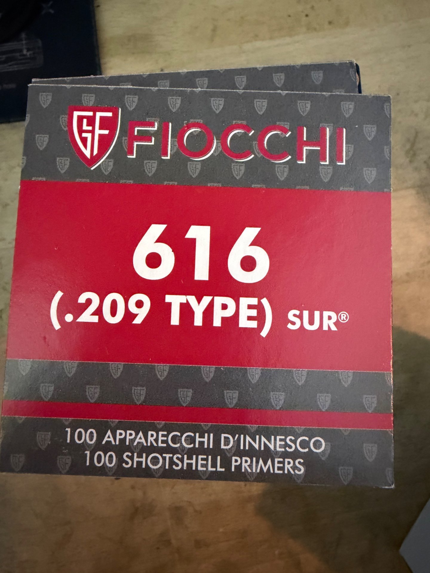 Fiocchi Zündhütchen 616 SUR .209 Type – Bild 1