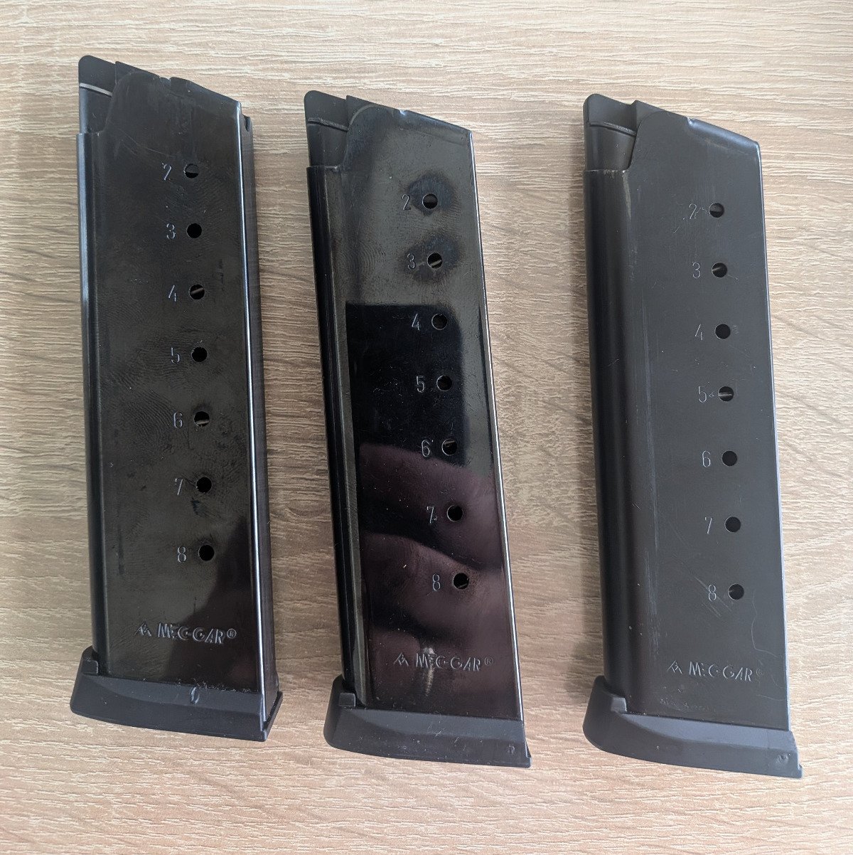 3x Mec-Gar Magazin für Colt 1911, 8 Schuss, brüniert 45 ACP – Bild 1