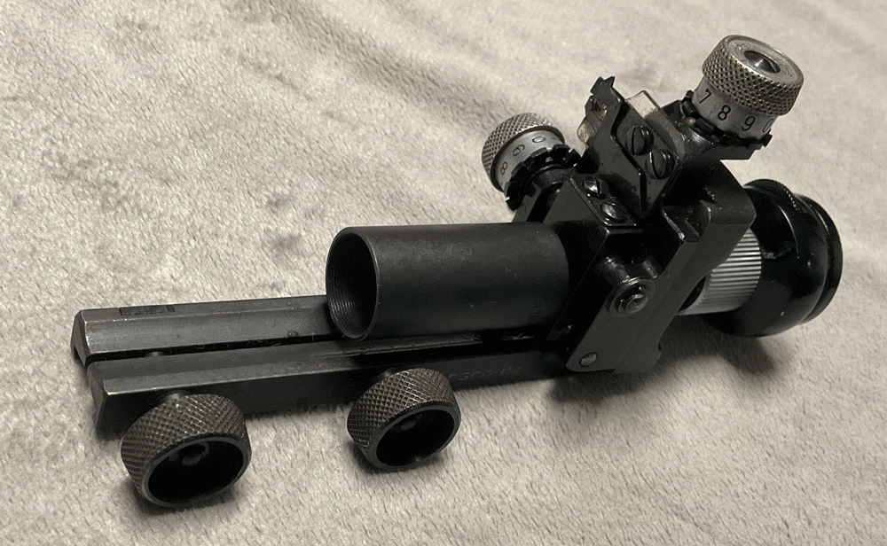 Anschütz Diopter mit Optik und Korntummel – Bild 3