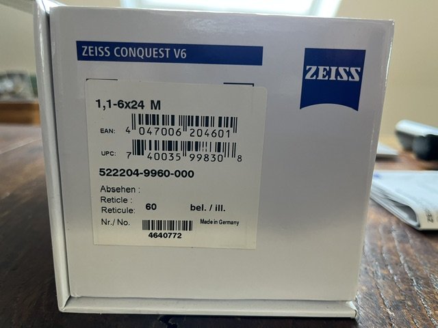 Zeiss Conquest V6 1,1-6 x 24 / Drückjagdglas – Bild 3