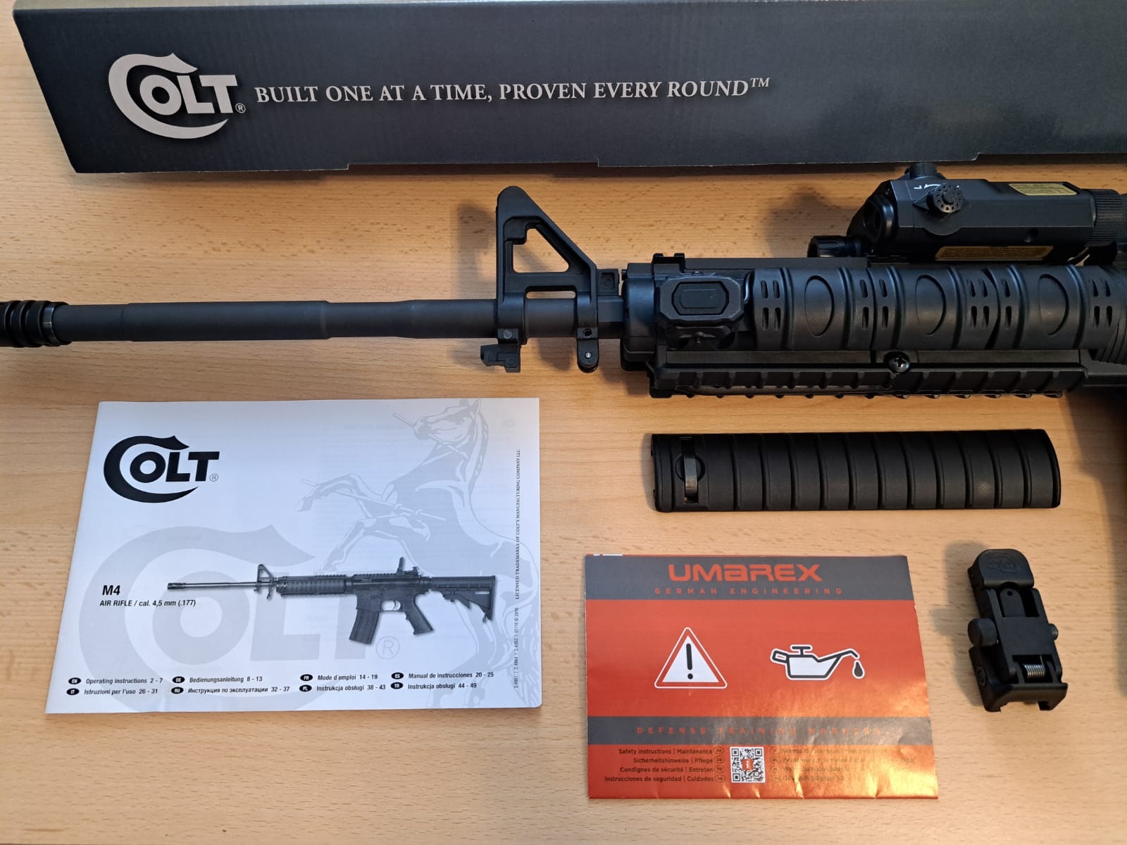 Colt M4 Carbine Luftgewehr 4,5 mm Umarex AR-15 AR15 mit Tragegriff LLM Dummy Dekomunition M16 M4A1 – Bild 6