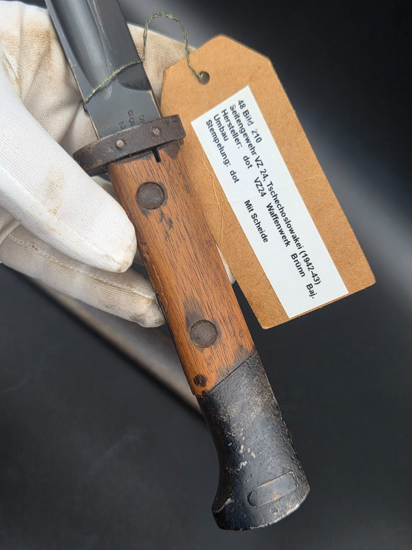 Seitengewehr VZ 24 (Tschechoslowakei) mit Stahlscheide (1942-43) – Bild 3