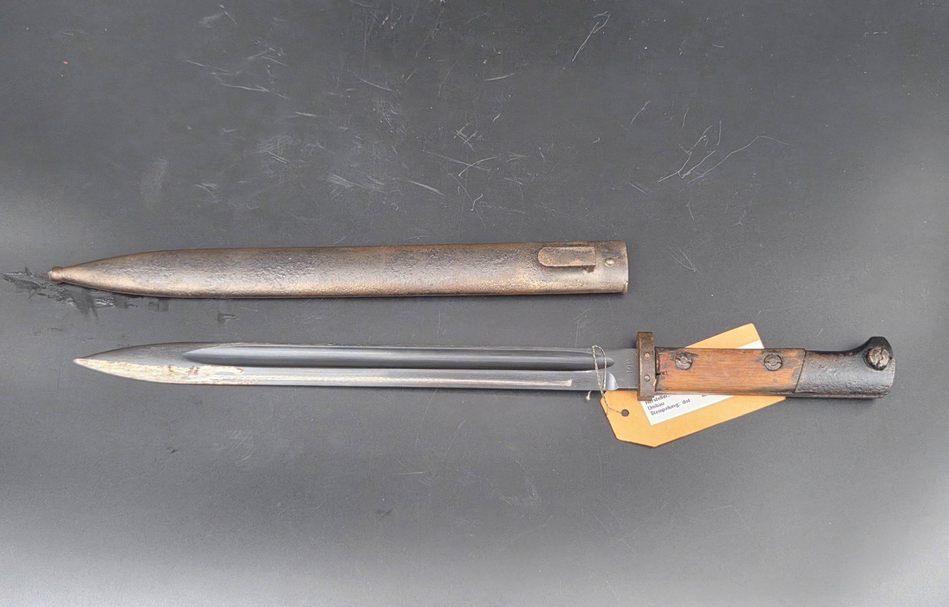 Seitengewehr VZ 24 (Tschechoslowakei) mit Stahlscheide (1942-43) – Bild 2
