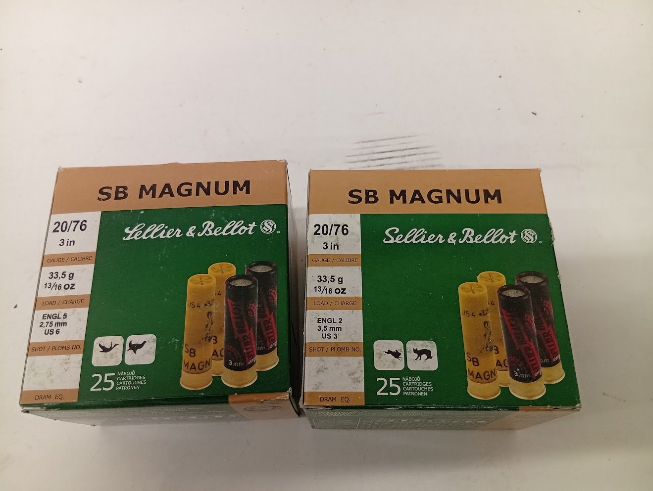 20/76 S&B 2,75mm und 3,5mm Jagd Schrotpatronen 50 Schuss – Bild 1