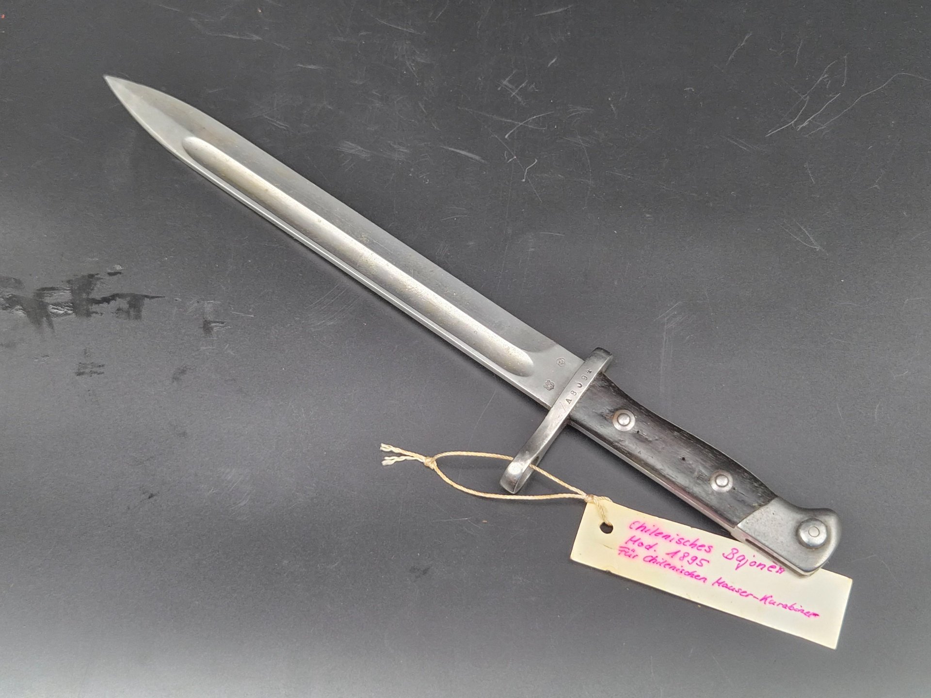 Bajonett chilenisch Mod. 1895 Weyersberg Kirschbaum & Co, Solingen, Mauser – Bild 1
