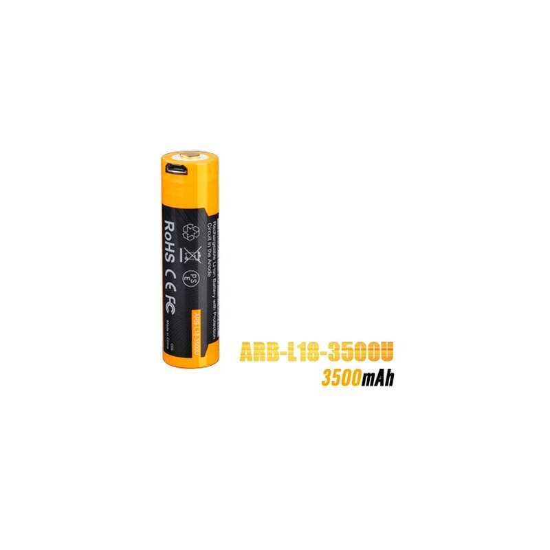Fenix ARB-L18-3500U mAh 18650 LiIon Akku geschützt Taschenlampe – Bild 1