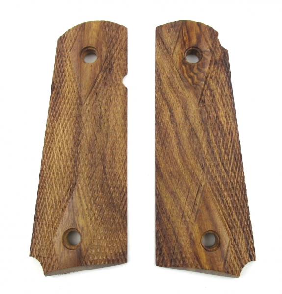 Paar Griffschalen Colt 1911, Holz – Bild 1