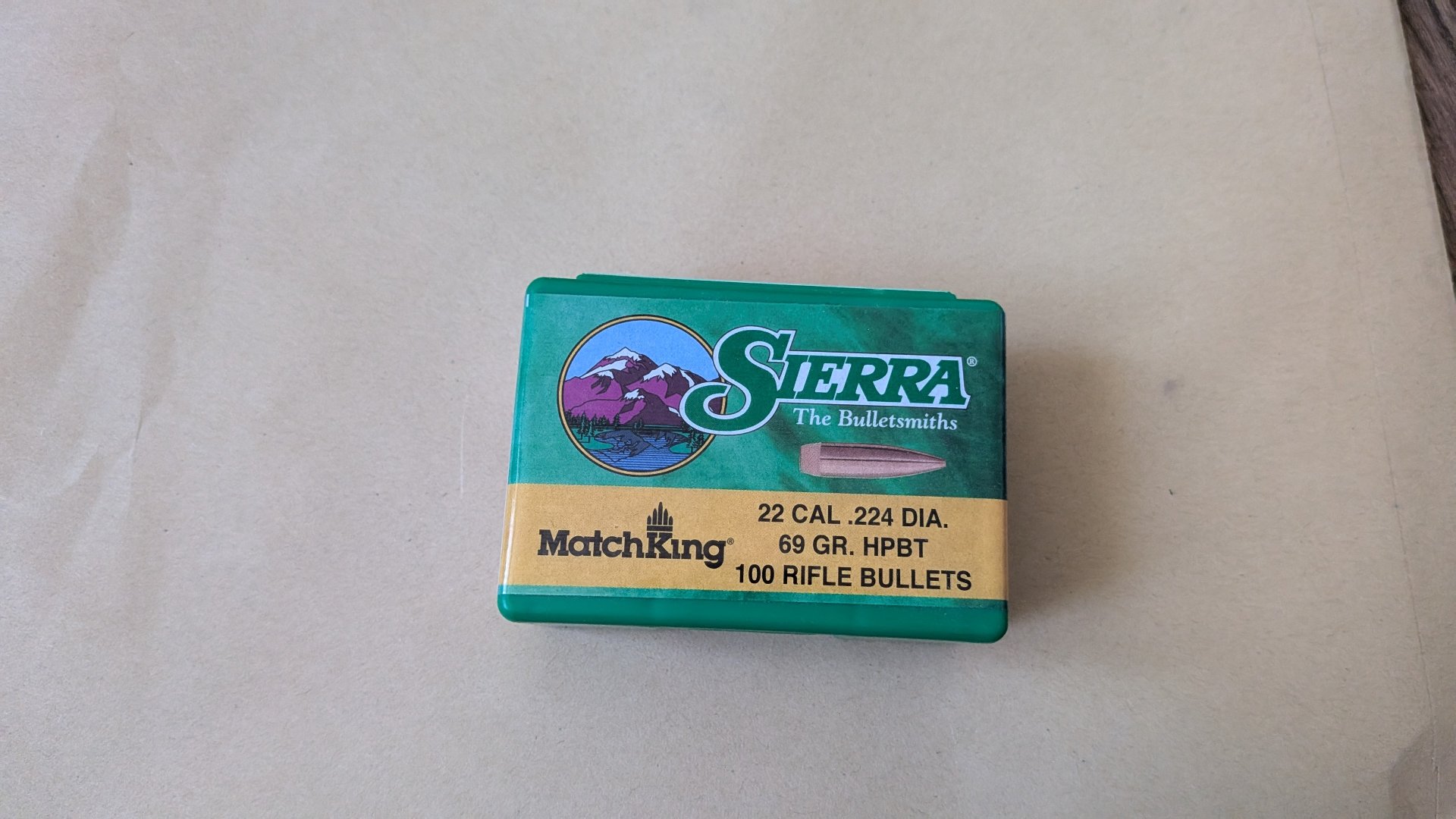 100stk Sierra MatchKing .224 69 gr HPBT – Bild 2