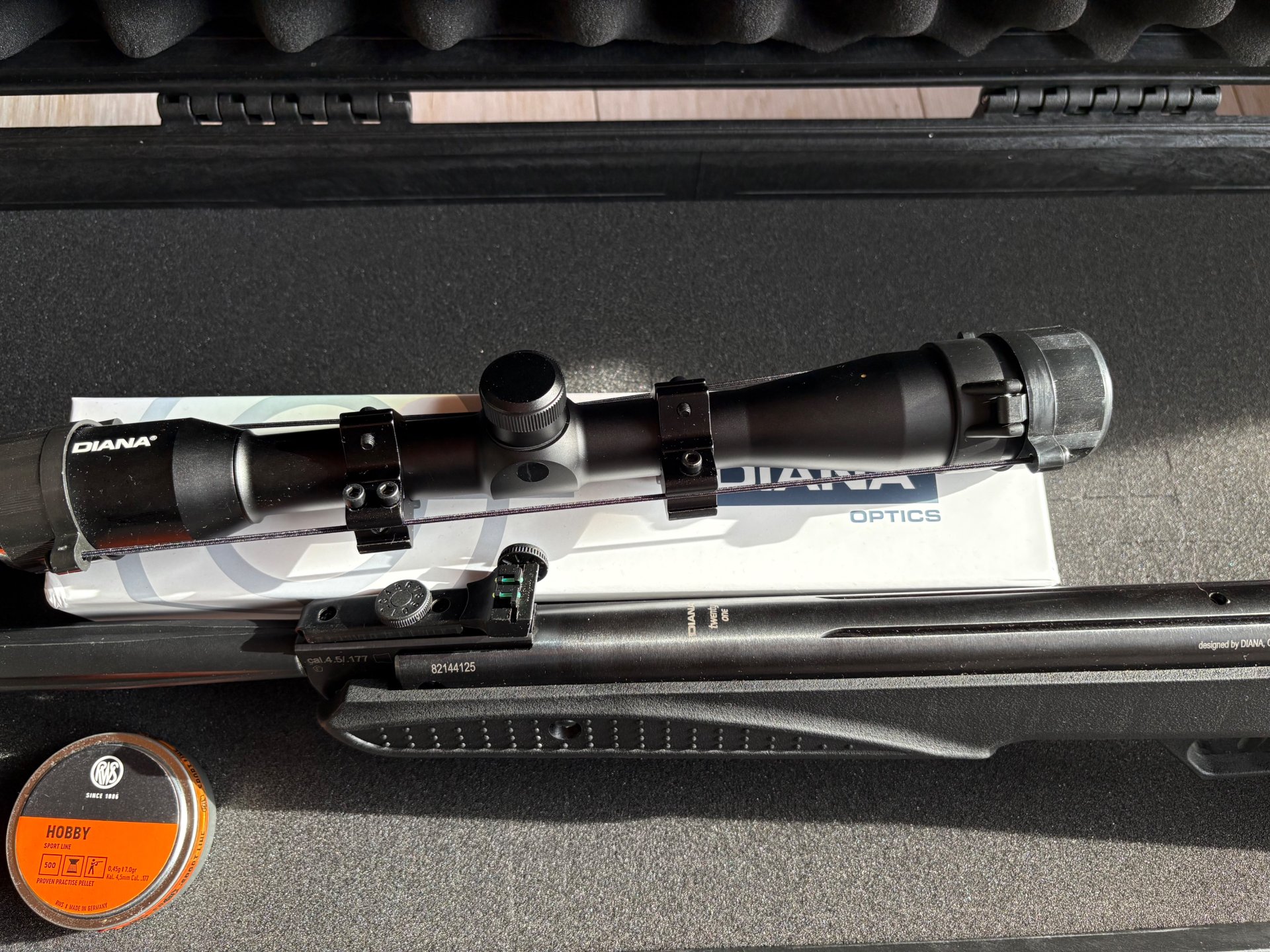 Luftgewehr Diana Twenty-One Set mit ZF und .177 Diabolos – Bild 4