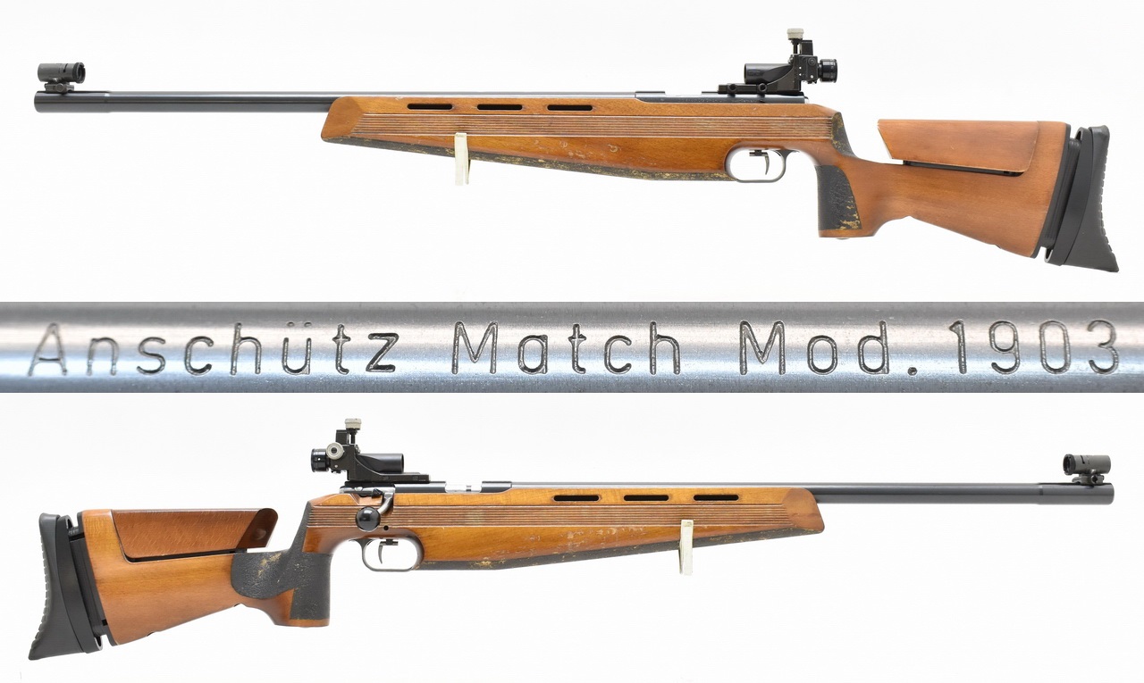 ANSCHÜTZ Modell 1903 " Nuß " Einzelladerbüchse im Kaliber .22 LR mit Diopter – Bild 1