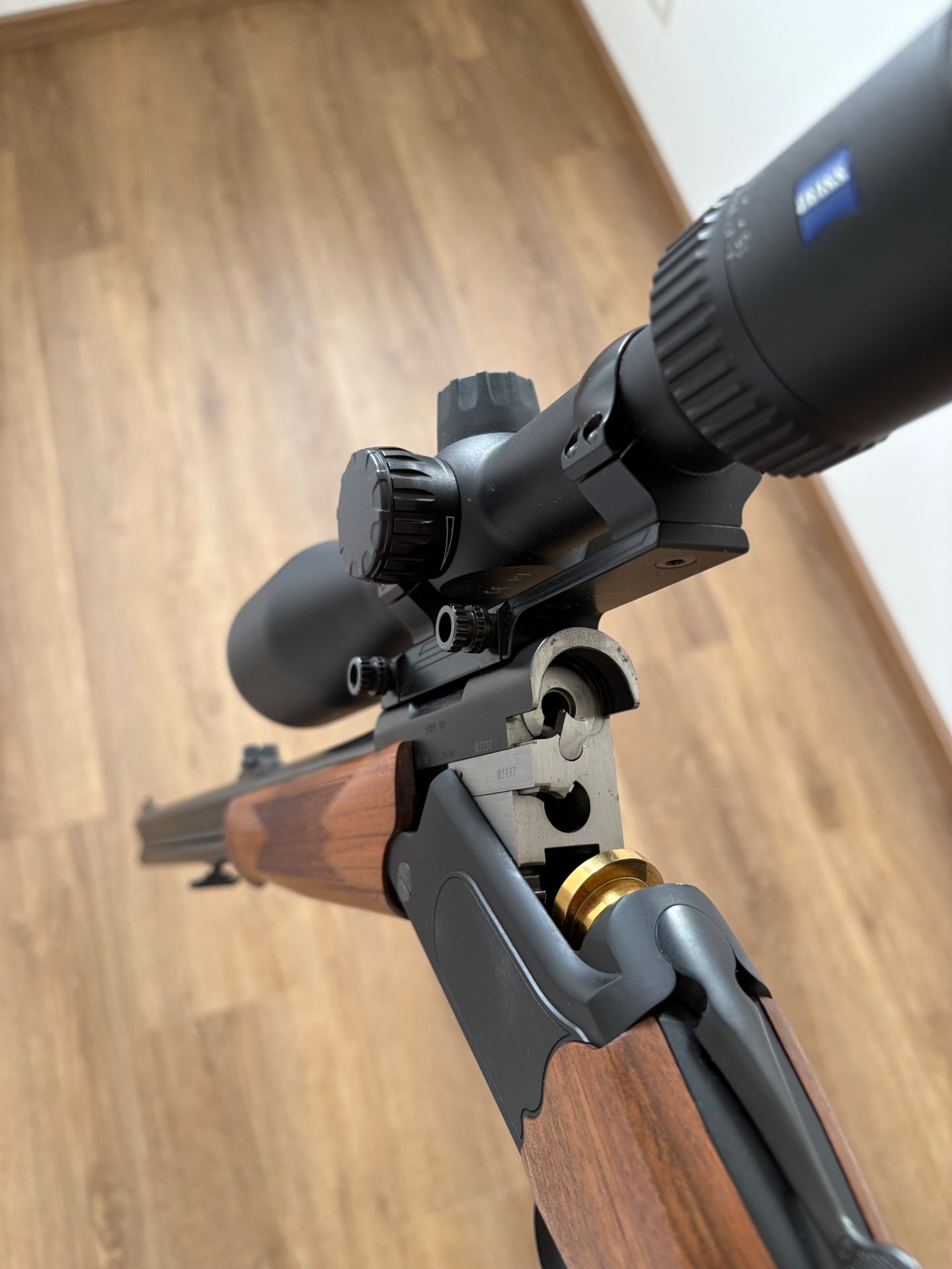 Merkel B4 Bockbüchsflinte 20/76//.22Hornet//.30-06 – Bild 2