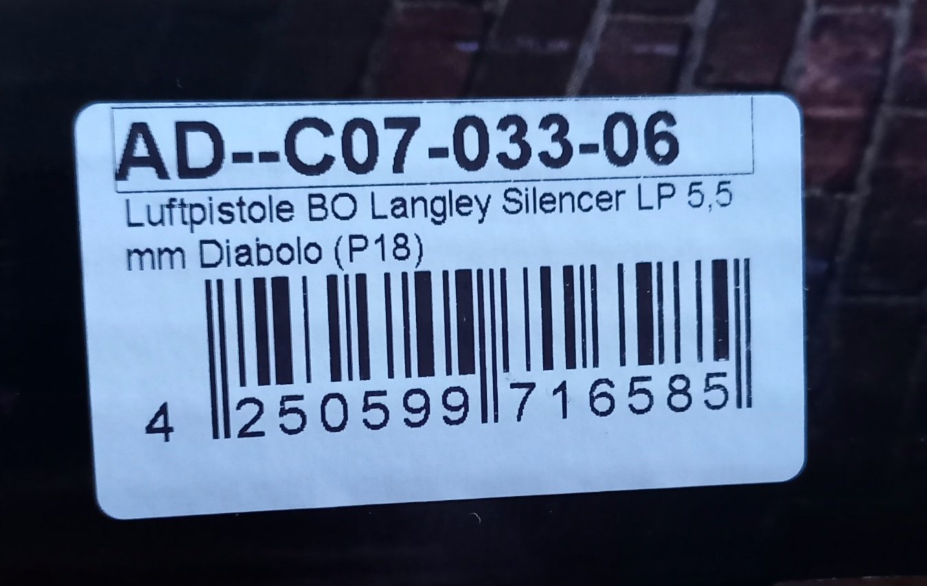 BO Luftpistole Langley Silencer LP 5,5mm – Bild 3