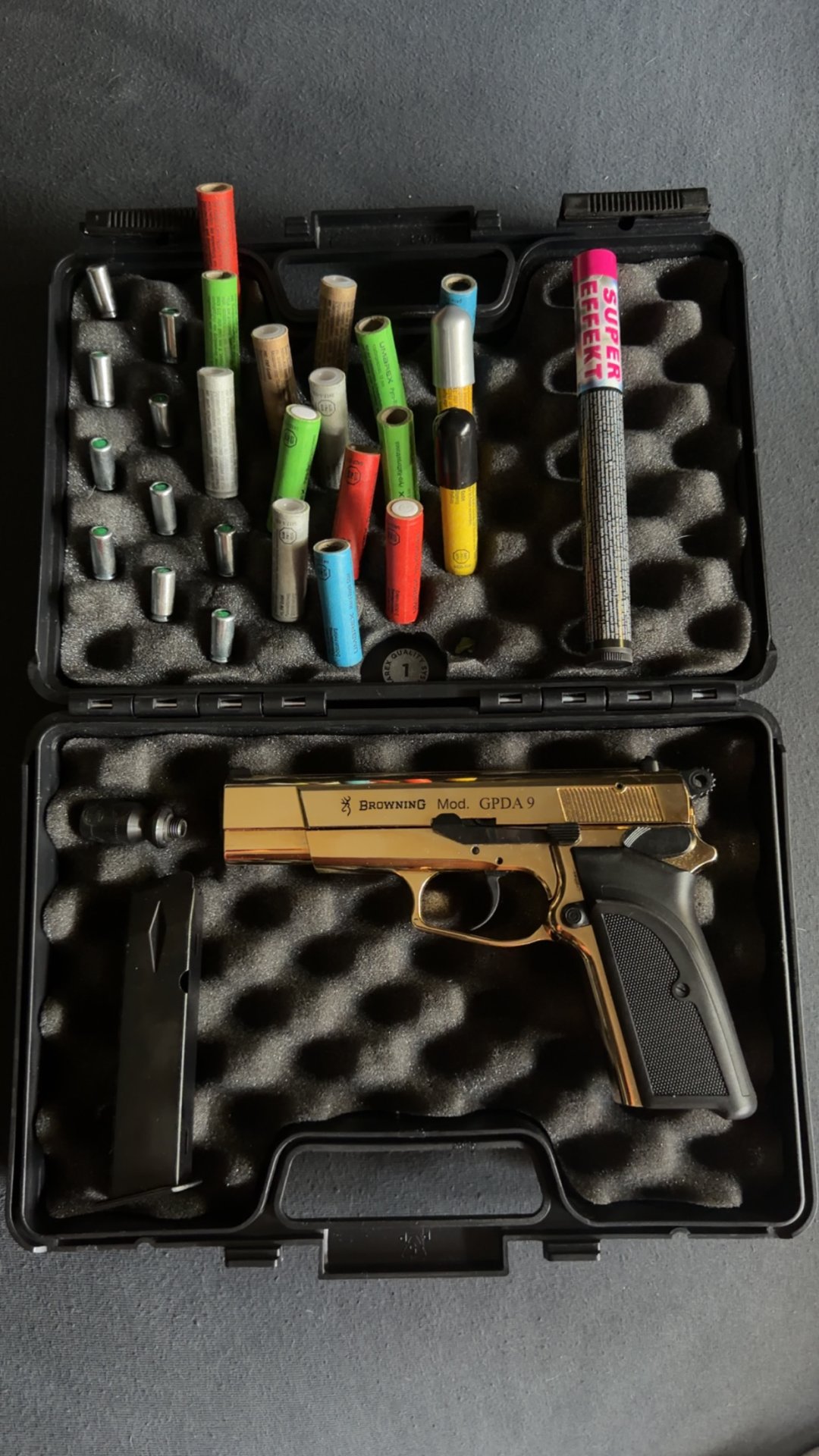 GDPA 9 Schreckschuss waffe Farbe:Gold 9mm – Bild 1