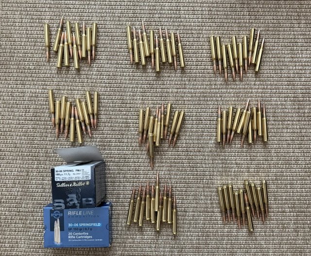 120 Schuß Munition .30-06 PPU und S&B – Bild 1