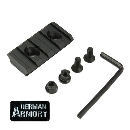 Picatinnyrail Mini für Keymod Systeme RIS 4 Slots AR15 AK 47 74 AKM M16 M4 Hera Arms DPMS Schmeisser – Bild 1