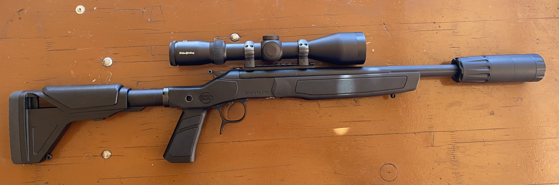 Komplettset: CVA Scout .223Rem 600g Abzugstuning 18" Nikko 2,5-10x50 A-TEC Bergara BA 13 TD – Bild 4