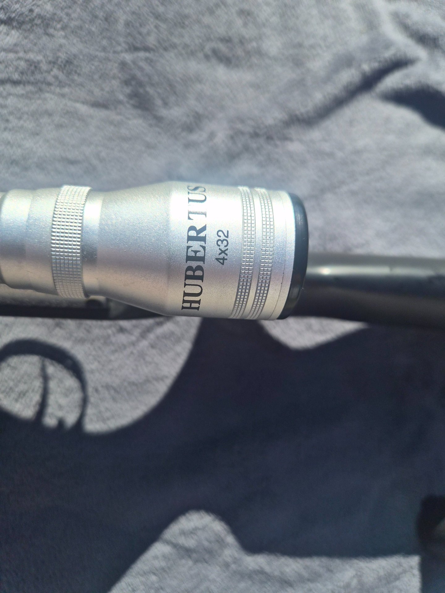 Luftgewehr Weihrauch HW 35 K (Stainless-Look) + Hubertus ZF 4x32 + Schalldämpfer – Bild 4