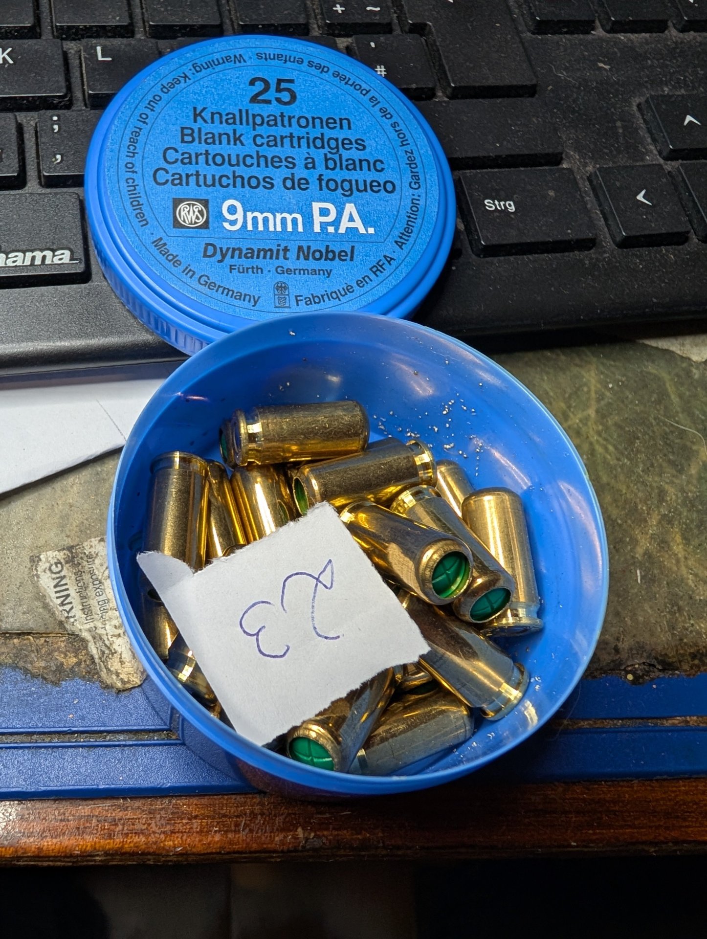 23 Knallpatronen kal. 9 mm pa – Bild 1