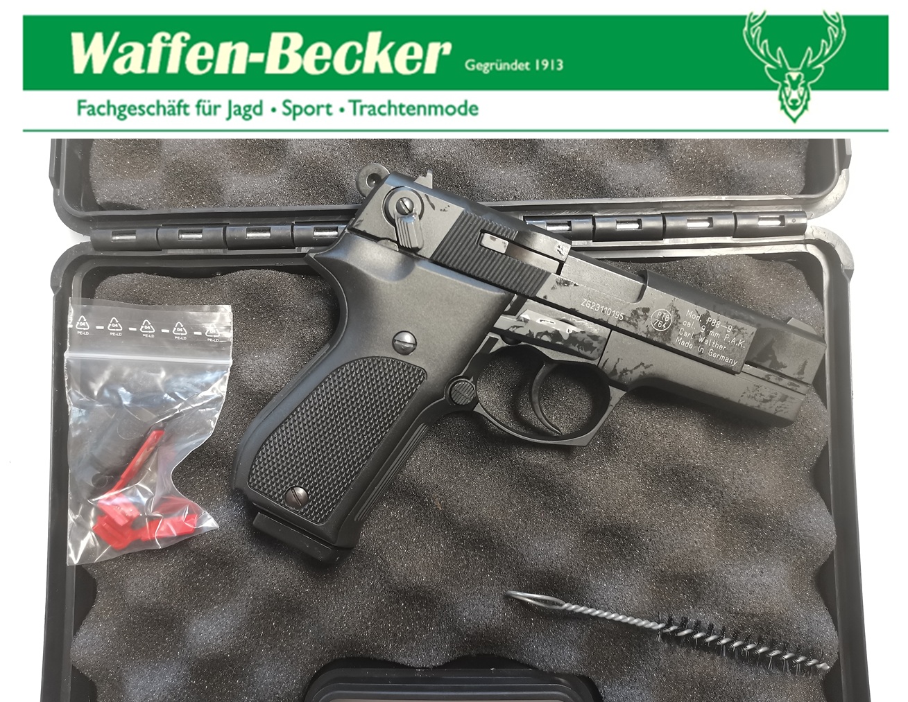 Schreckschusspistole Walther P88 schwarz, Kal. 9mm PAK ---UNBENUTZT!!!--- – Bild 2