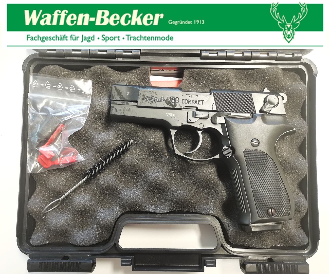 Schreckschusspistole Walther P88 schwarz, Kal. 9mm PAK ---UNBENUTZT!!!--- – Bild 1