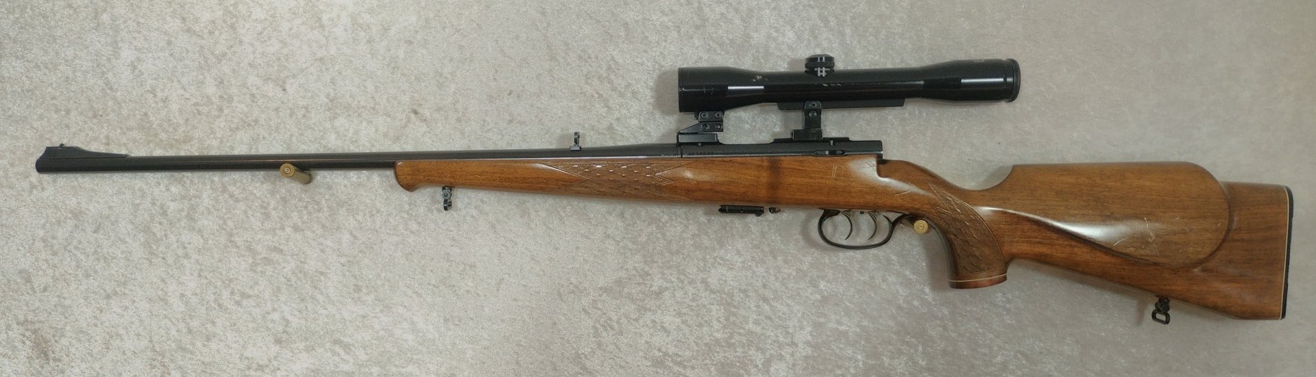 Repetierbüchse Anschütz 1522, .22Magnum, Stecher, 4 Schuß-Magazin, ZF Schmidt&Bender 4x36, – Bild 1