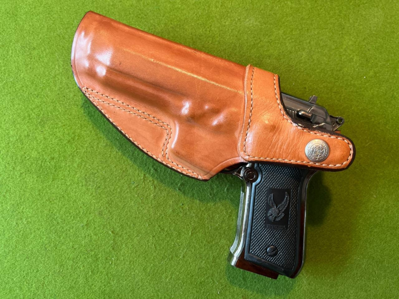 BIANCHI #3S SELTENES GÜRTEL/INNENBUND HOLSTER BERETTA 90 SERIE AUCH COLT BAUÄHNLICHE/SSW – Bild 2