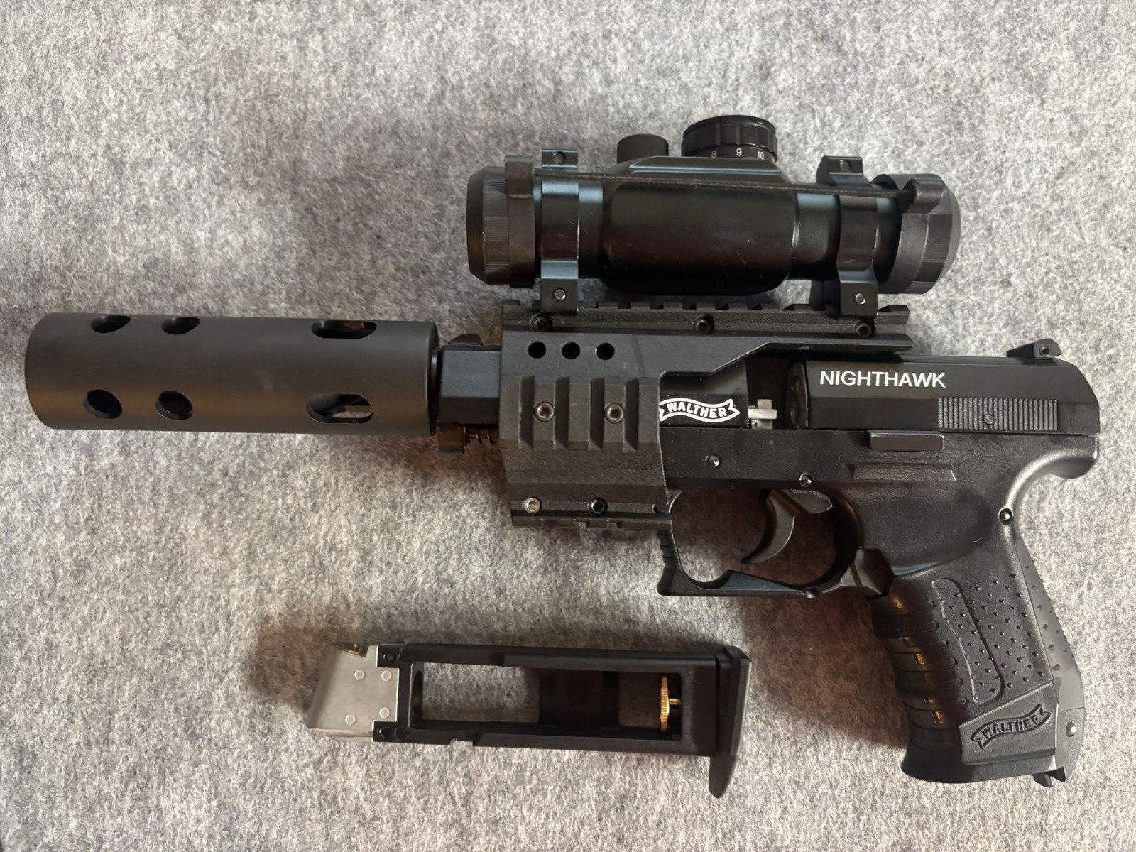 Walther Nighthawk 4,5 mm Diabolo - Co2-Pistole im Koffer – Bild 2