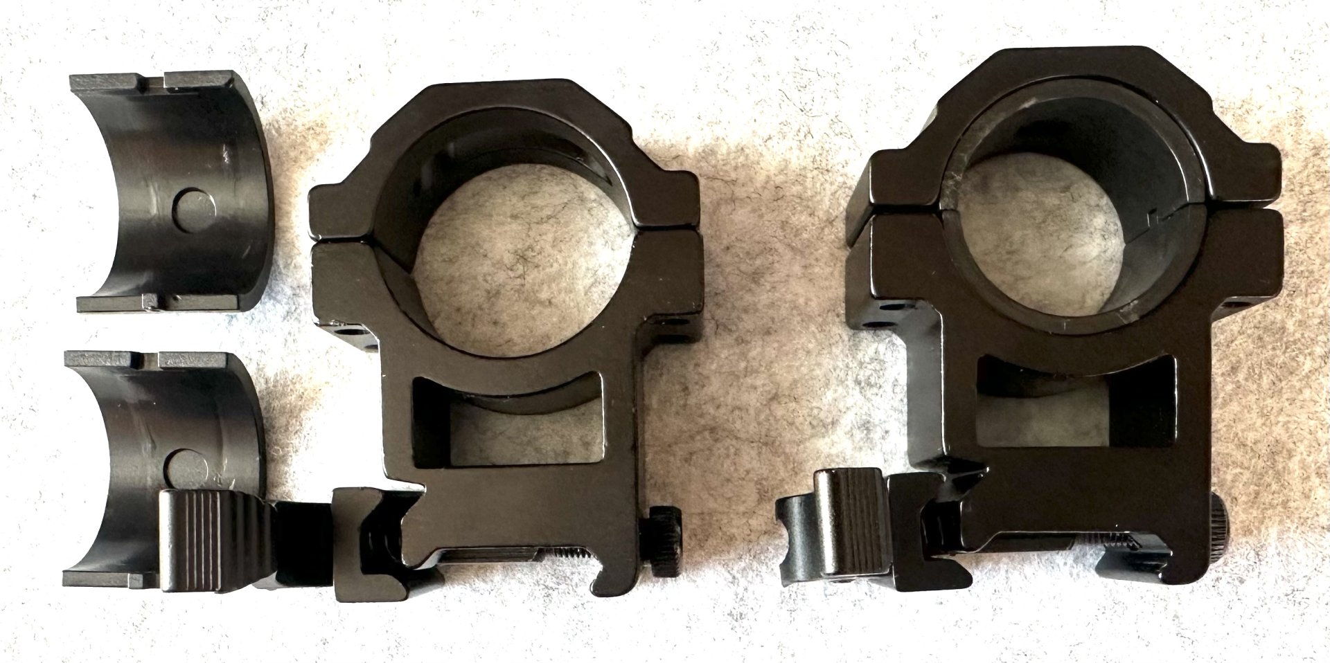 Picatinny schnell Spannmontage Ringe, 1 Zoll/30mm, Neuwertig – Bild 1