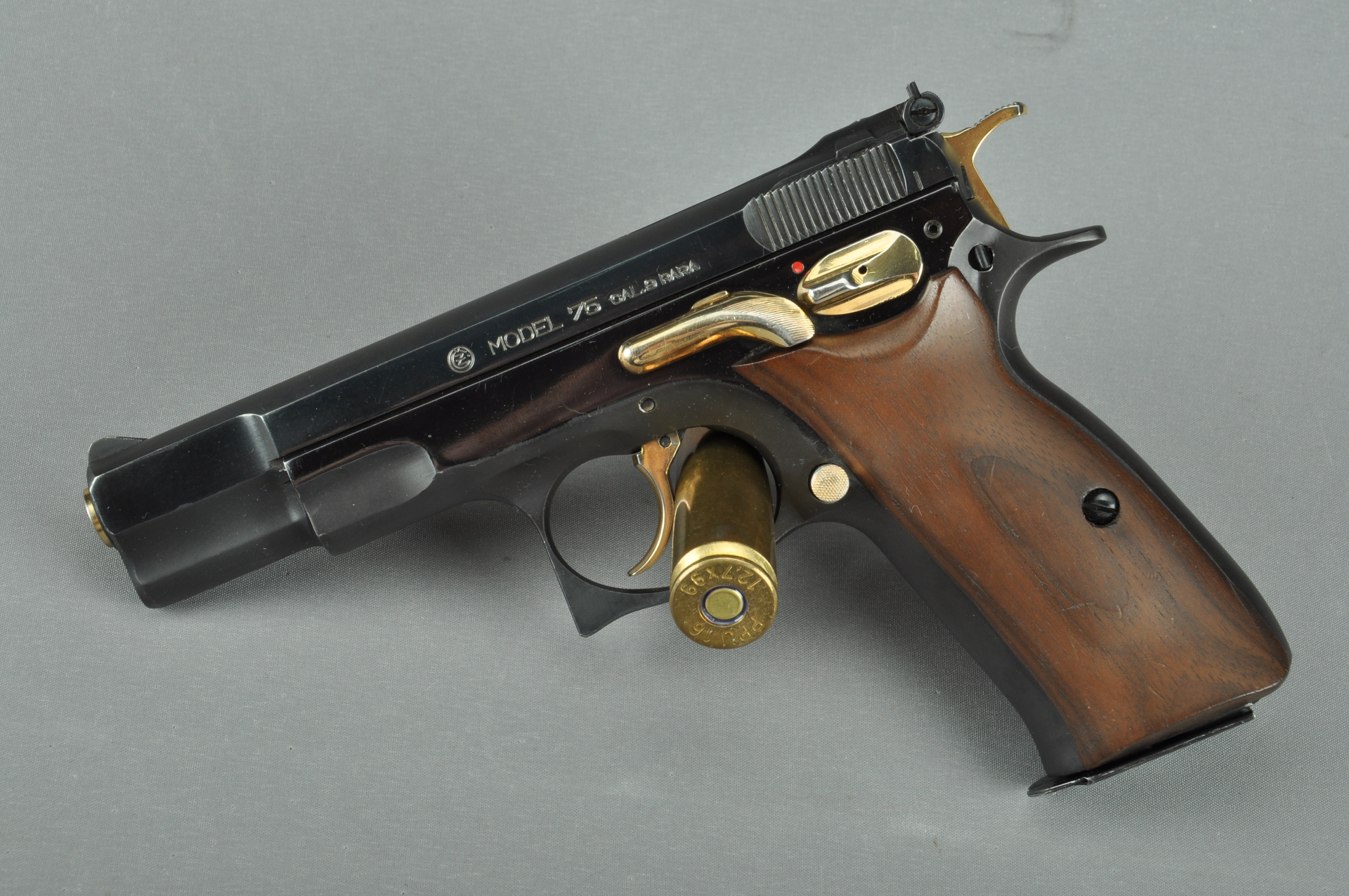 Halbautomatische Pistole CZ 75 "Gold Edition" Kal.: 9mm Luger – Bild 1