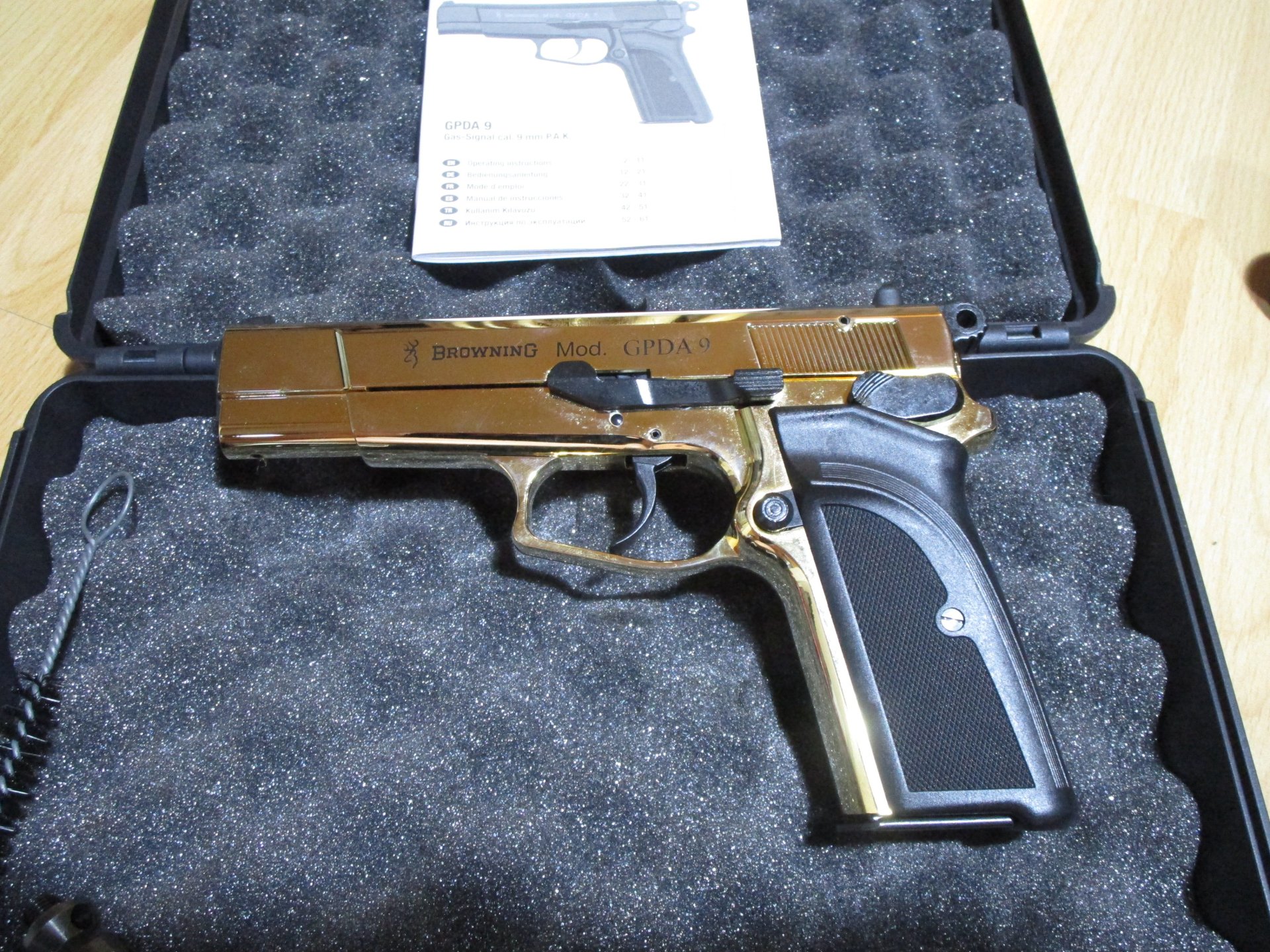 Browning *****GPDA 9***** Gold Finish 9mm P.A.K. – Bild 4