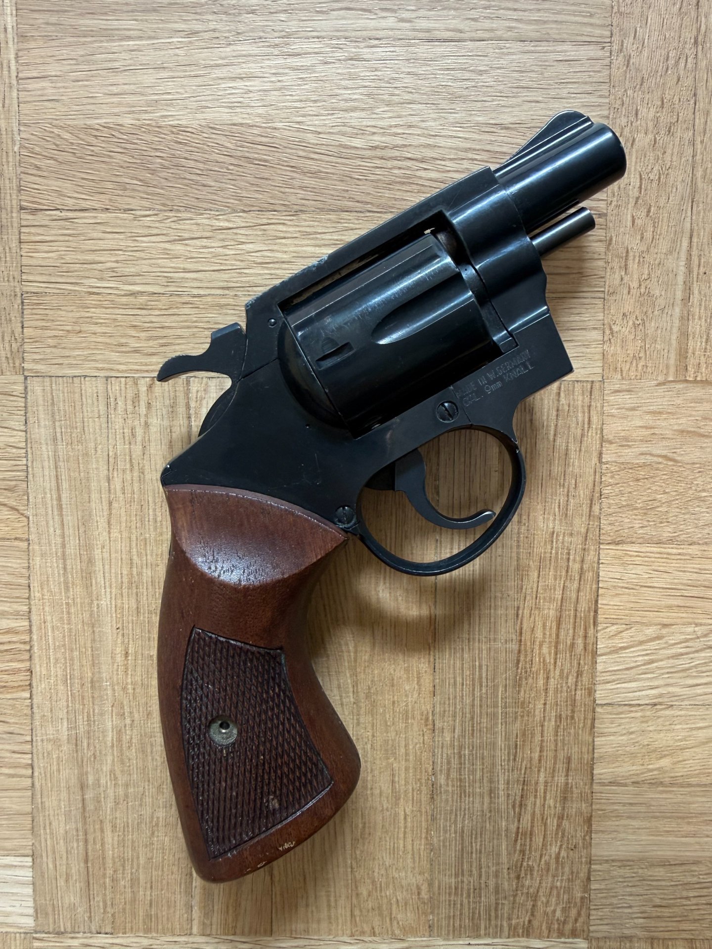 ME 9R - 9mm R. Knall - PTB 203/2 - Holzgriffschalen – Bild 2