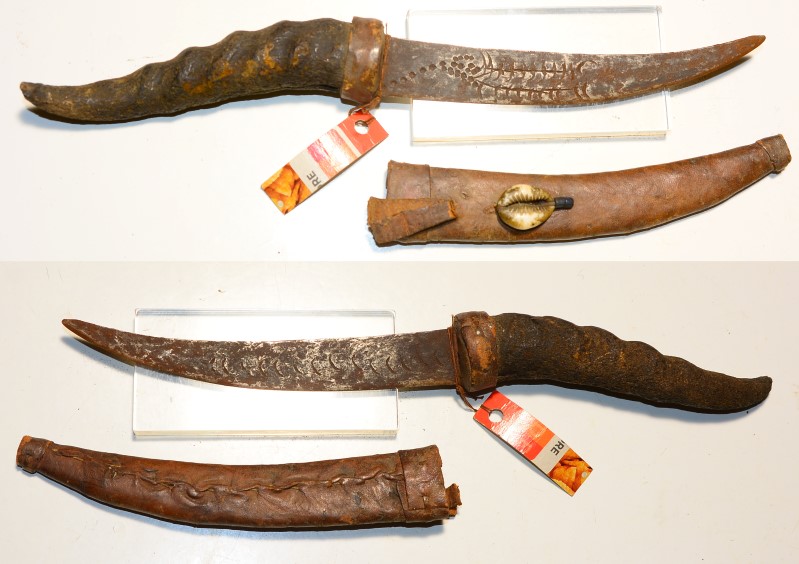 afrikanisches Messer mit Gazellenhorngriff – Bild 1