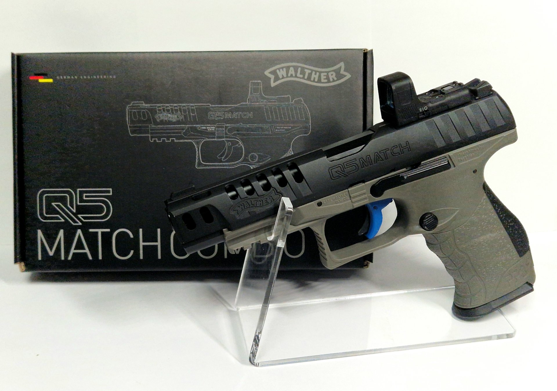 Walther Q5 Match Combo CO2 4,5 mm Diabolo + 1 Magazin – Bild 1
