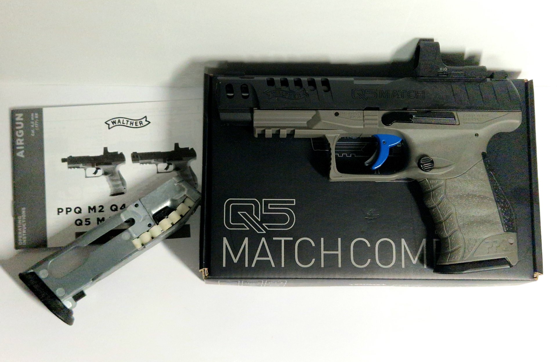 Walther Q5 Match Combo CO2 4,5 mm Diabolo + 1 Magazin – Bild 3