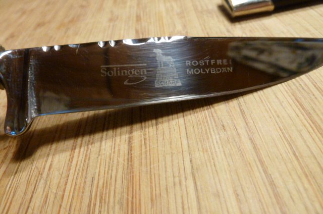 Knicker oder Nicker - Horngriff/Wildschweinende/Elchmotiv - ein super Stück – Bild 4