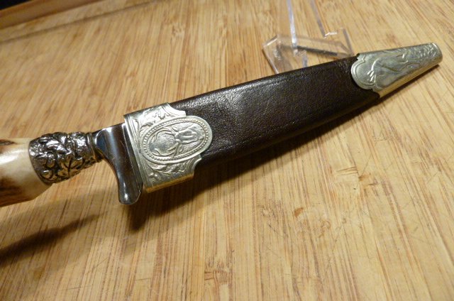 Knicker oder Nicker - Hersteller BRAUN Gravur, Medaille, Hirschgriff ....... – Bild 2