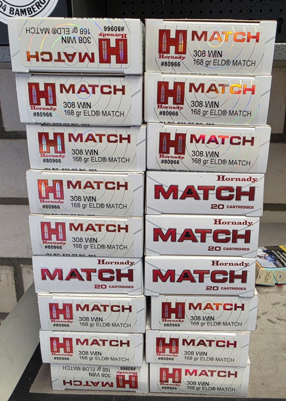 360 Schuss Hornady ELD Match .308 Win. – Bild 1