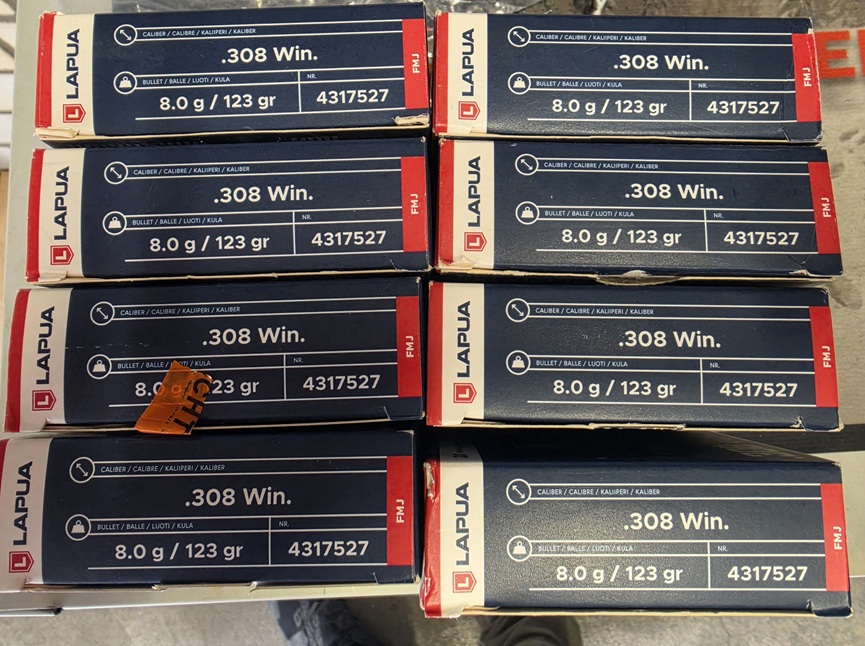 160 Schuss Lapua .308 Win. 123grs – Bild 1