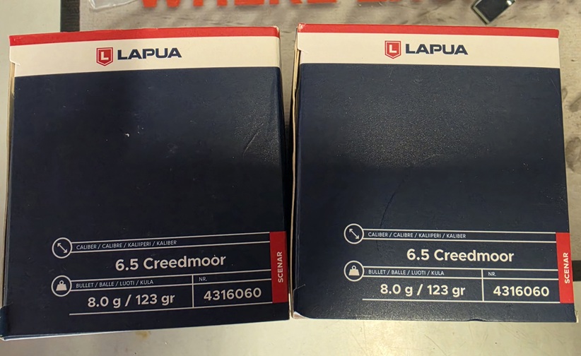 100 Schuss Lapua 6,5mm Creedmoor 123grs – Bild 1