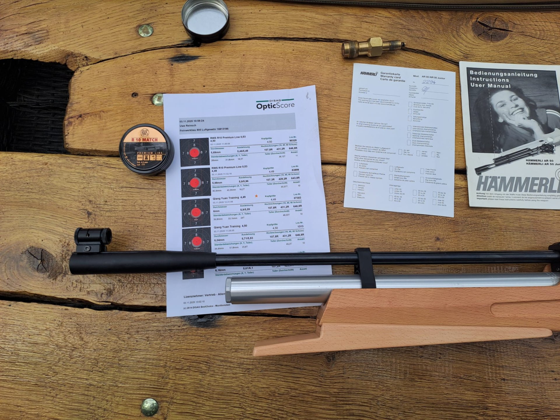 Hämmerli AR 50 mit neuer Kartusche Luftgewehr – Bild 3