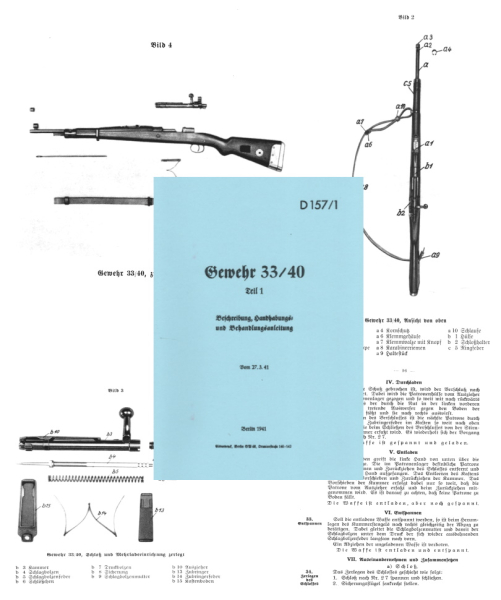 Nachdruck Dienstvorschrift Gebirgsjäger Gewehr 33/40 – Bild 1