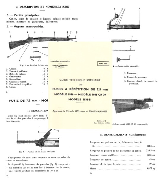 Nachdruck Vorschrift französicher MAS 36 Karabiner – Bild 1