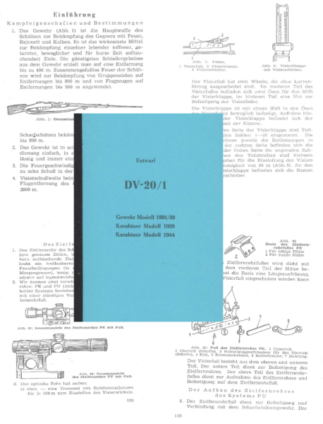 Nachdruck deutsche Dienstvorschrift für Nagant Gewehr / Karabiner M1891 – Bild 1