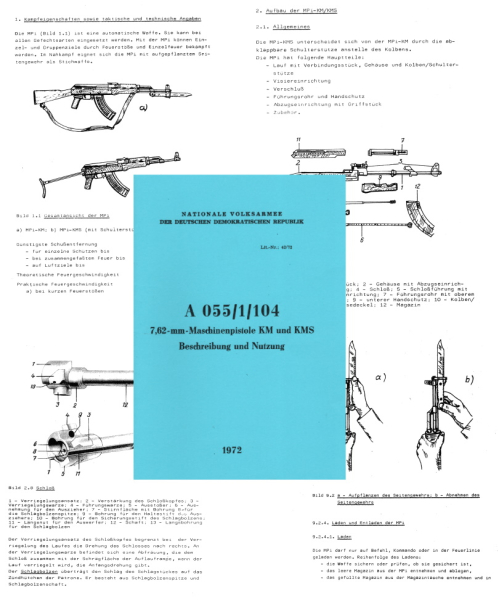 Nachdruck NVA Dienstvorschrift Kalaschnikow AK47 – Bild 1
