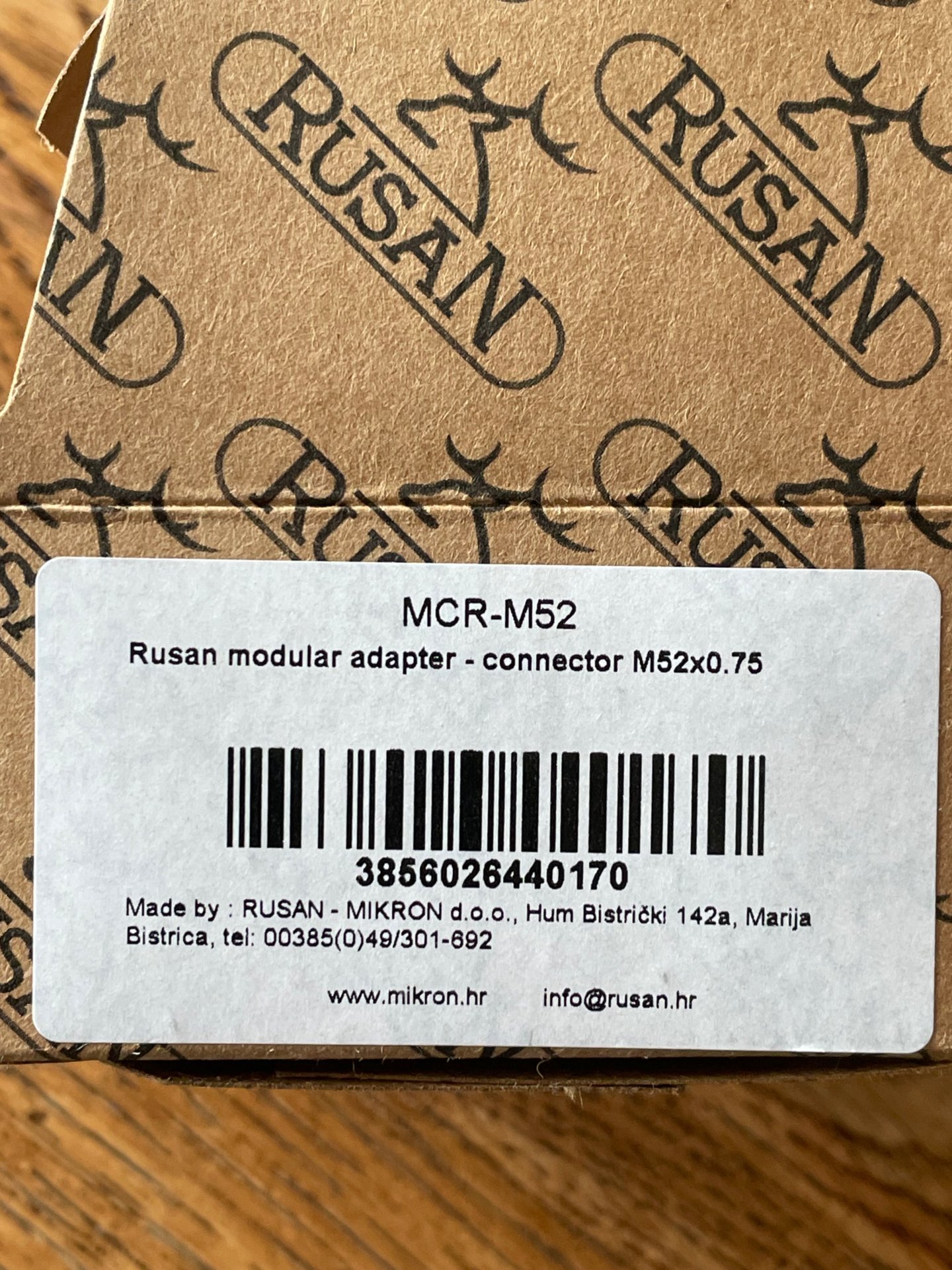 Rusan MAR Connector M52x0,75 – Bild 1